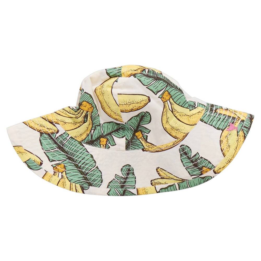 NEW PINK CHICKEN baby girls sun hat in banana leaves